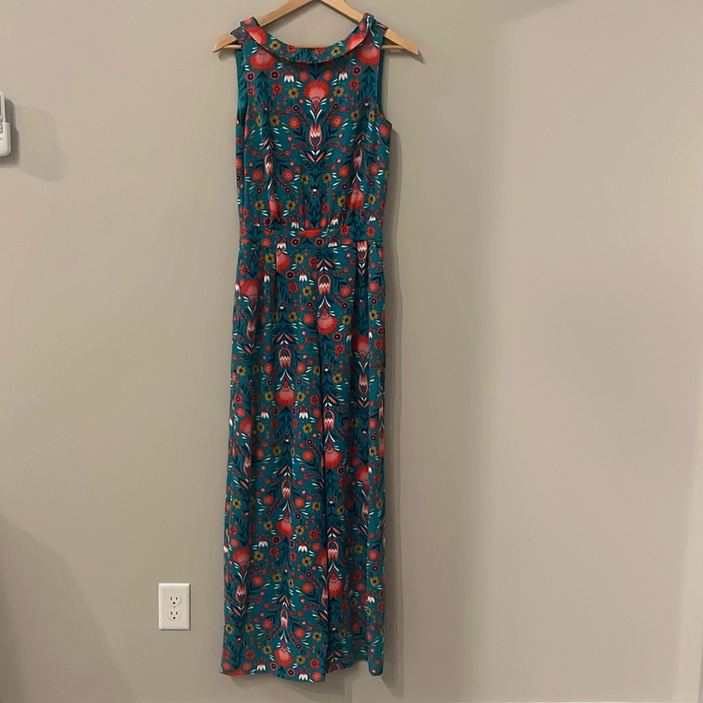 Boden “Carnival Print” Clarissa Jumpsuit, Size 4 - Picture 2 of 8